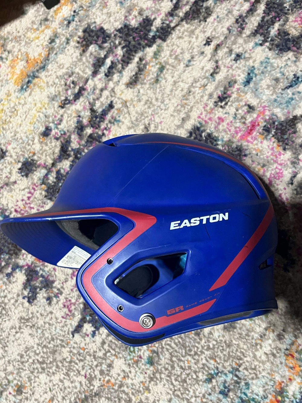 Easton Z5 2.0 Matte Royal Blue Helmet with Red Accents
